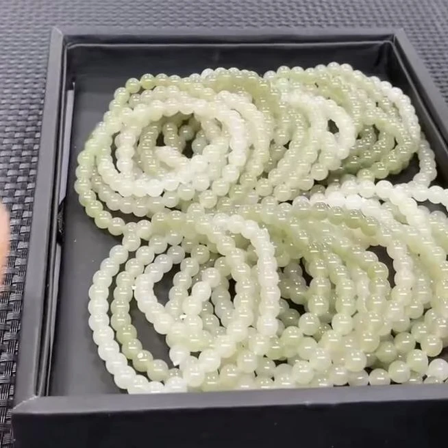 【老郑家】和田玉手串 约5mm+  多样性发一件