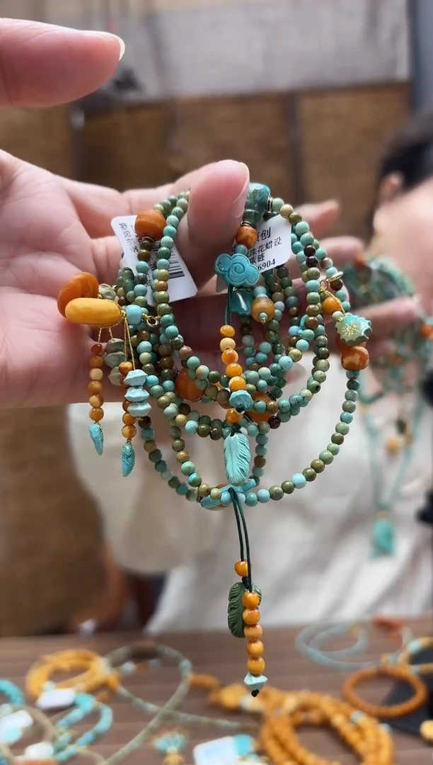 未镶嵌绿松石颈饰多样性发一件设计款 项链