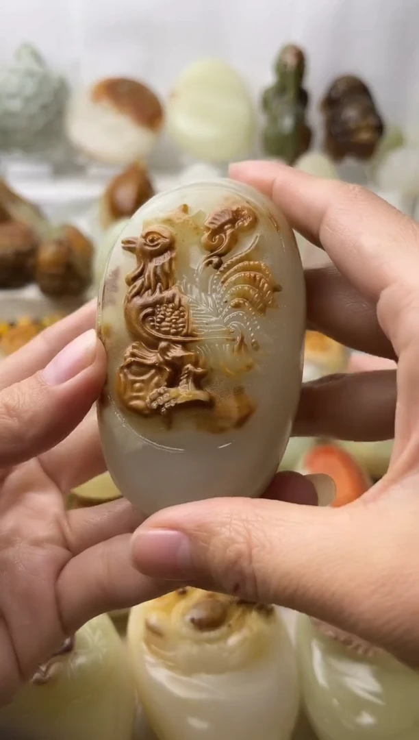 石材古青石棉纹正常不退换鸡