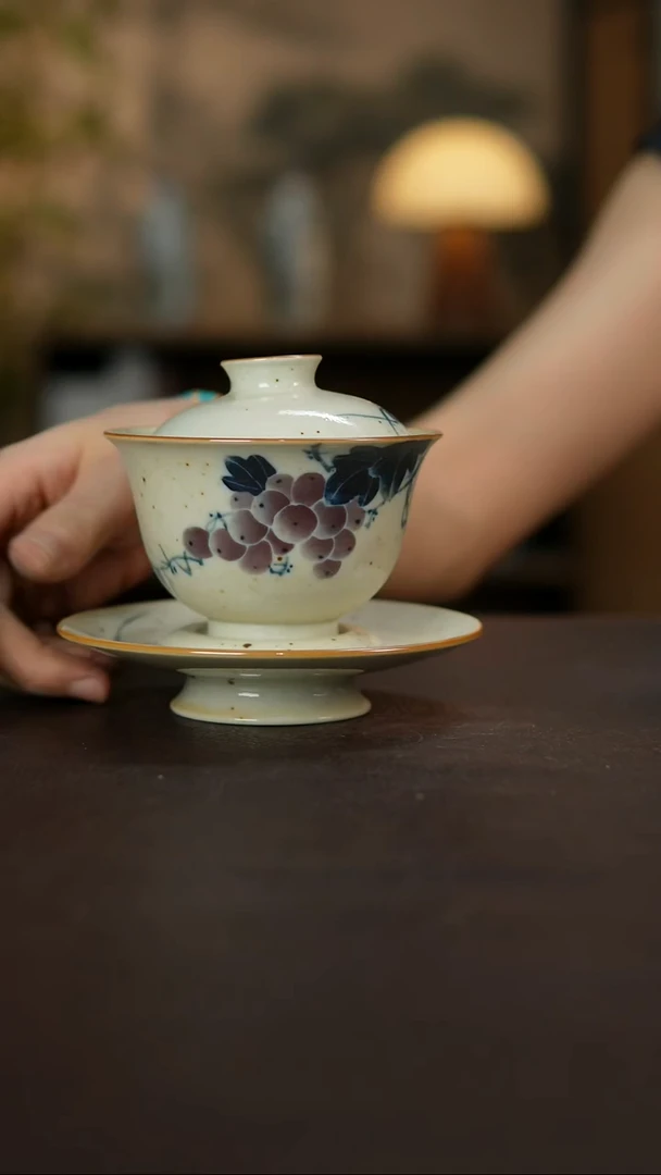 杯景德镇陶瓷杯碗柴烧多人