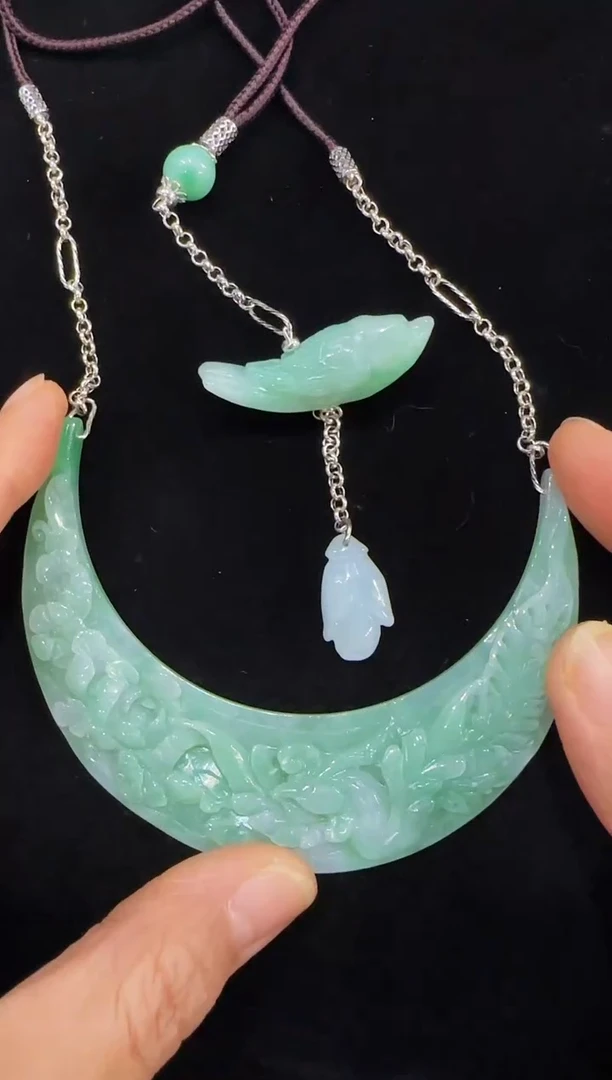 颈饰未镶嵌翡翠国风