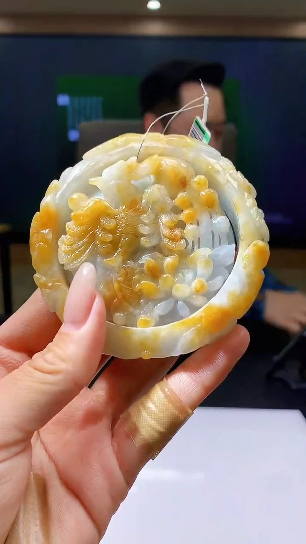 【闪购商品】定制翡翠未镶嵌1034hm-毛货套镯96