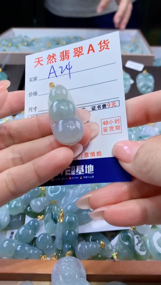 颈饰未镶嵌翡翠天然翡翠A货挂件