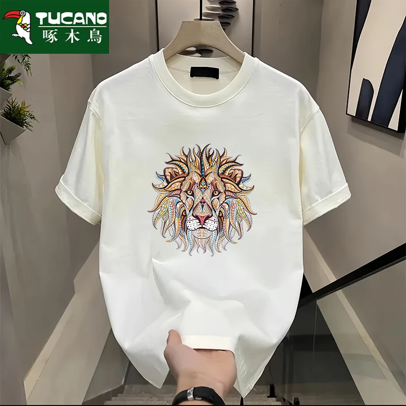 夏季纯棉t恤男士宽松青少年男士t恤夏季纯棉t恤男款