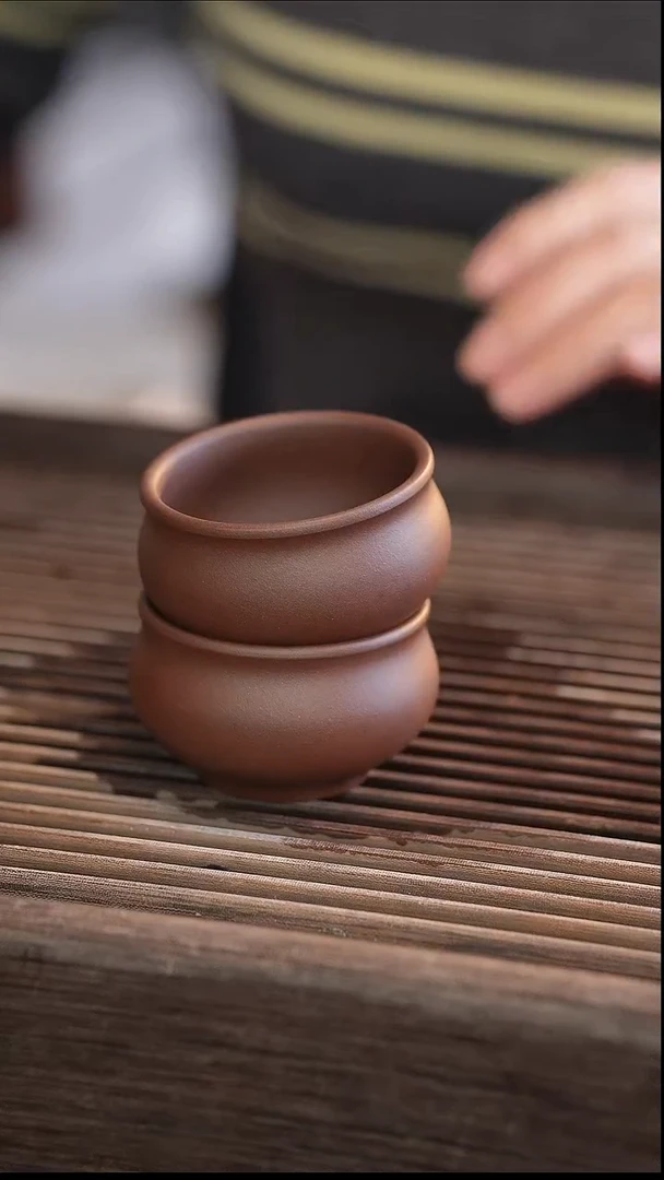 茶壶紫砂2个元宝杯  50cc