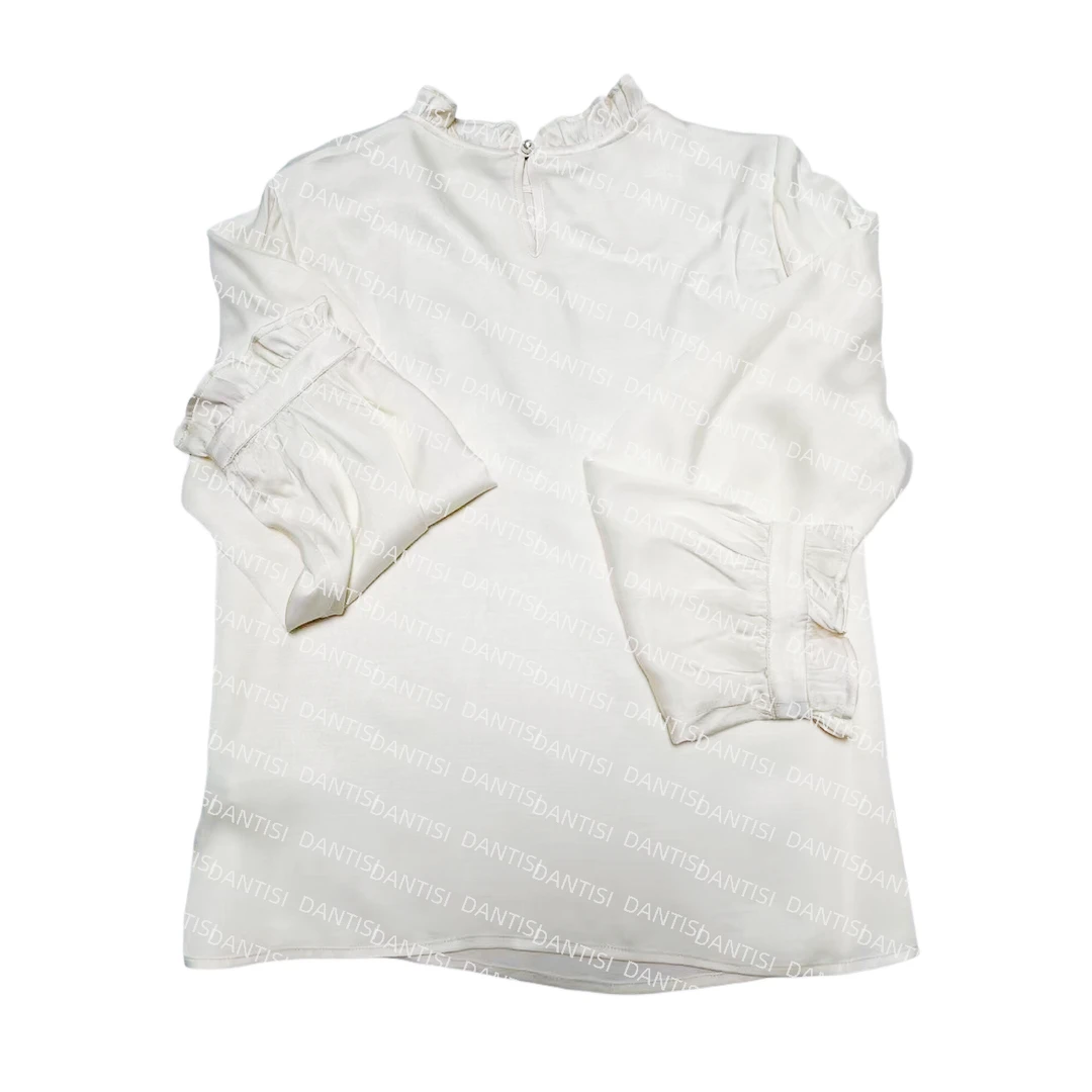 云柚《非遗美学》1929新中式国风立领花边时尚长袖上衣