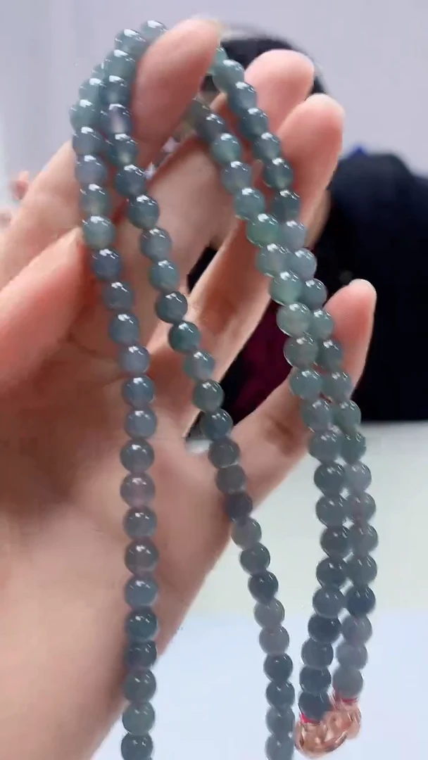 【闪购商品】定制翡翠未镶嵌4969zm-毛货珠链106