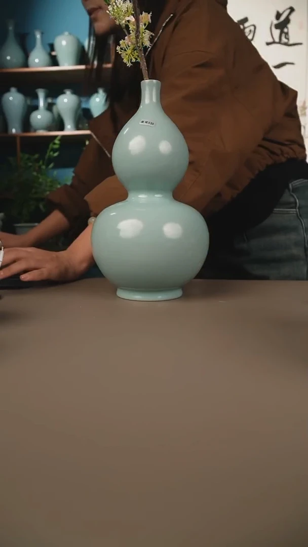仿古大葫芦瓶微暇