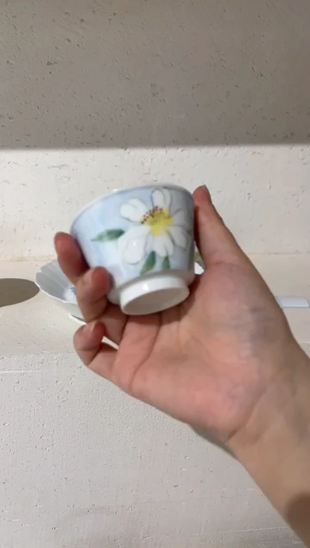 【闪购商品】玉泥-清蓝花境-正江茶杯