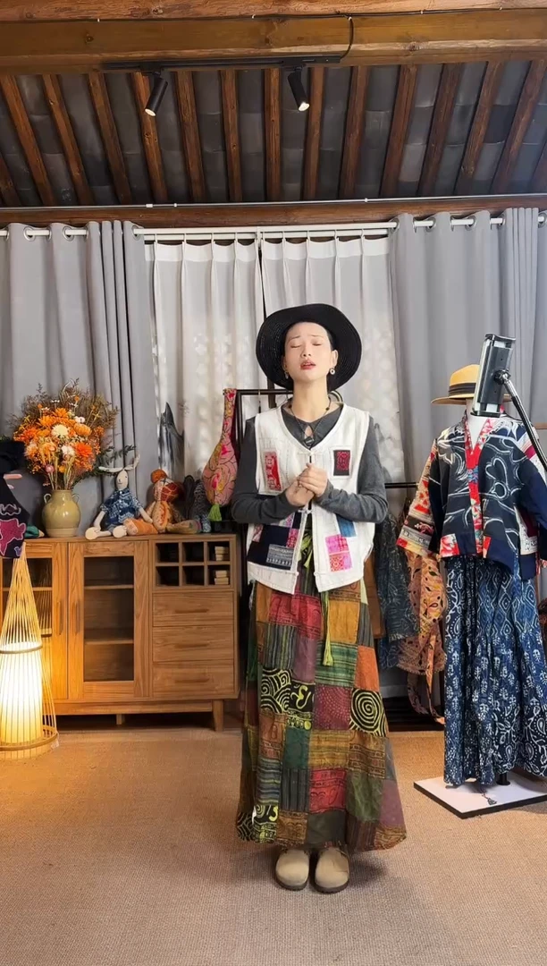 【闪购商品】设计师款拼接一片裹裙