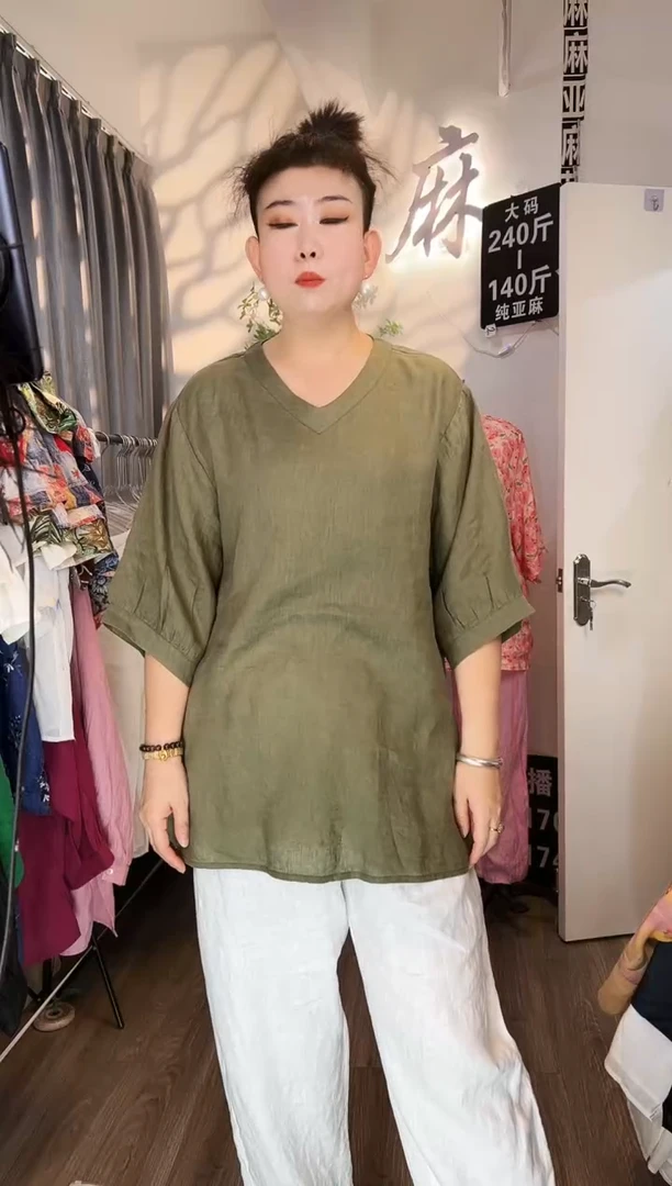 亚麻大码女装系列。