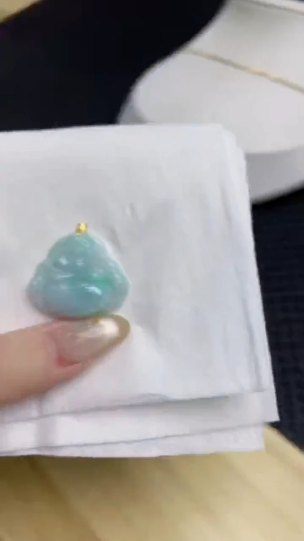 【闪购商品】翡翠颈饰18K金镶嵌天然翡翠A货