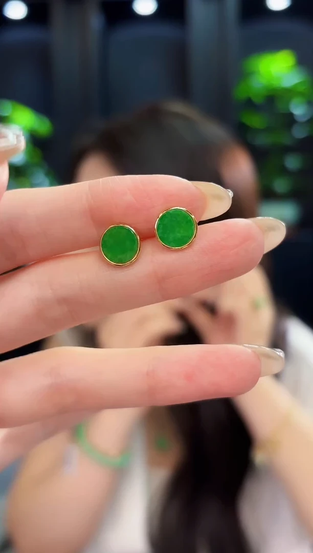 翡翠未镶嵌耳饰i缅料A货/多样性发货/一件
