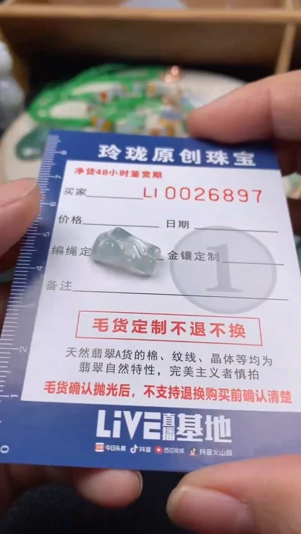 【闪购商品】翡翠颈饰未镶嵌翡翠净货26897