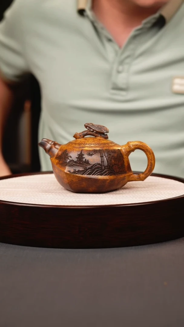 茶壶紫砂龙骨金砂柴烧混方知了