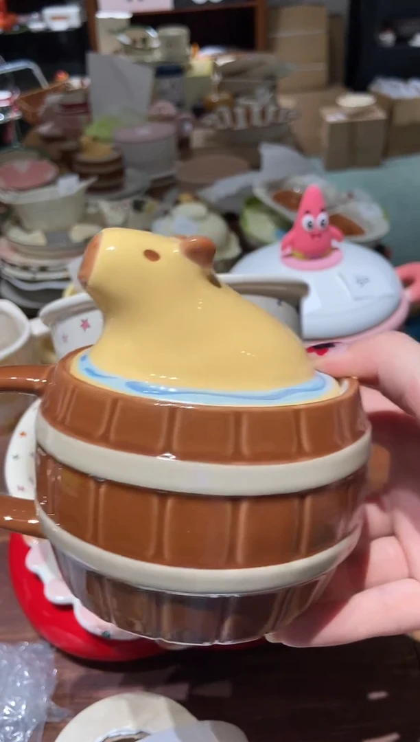 瓷卡皮巴拉 杯子 瑕疵