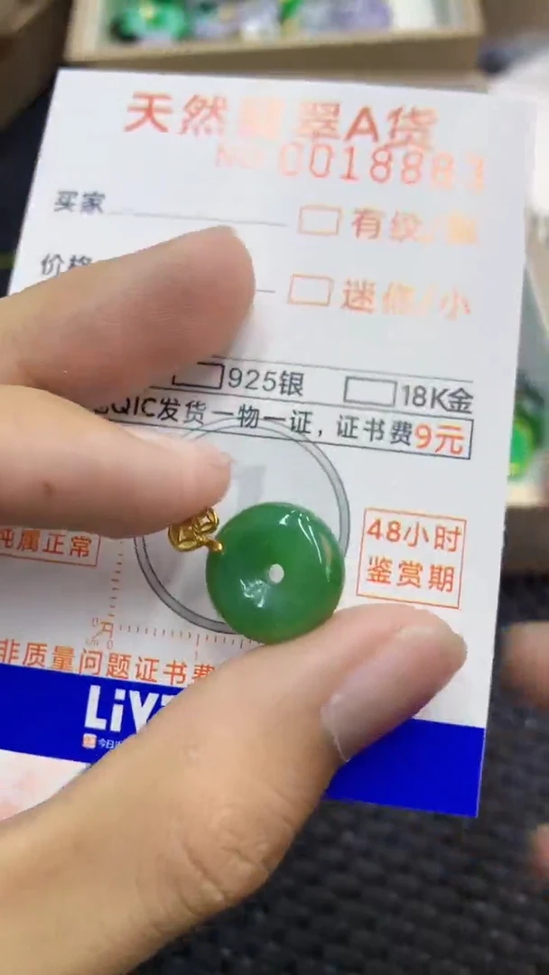 翡翠未镶嵌吊坠(不含链)1