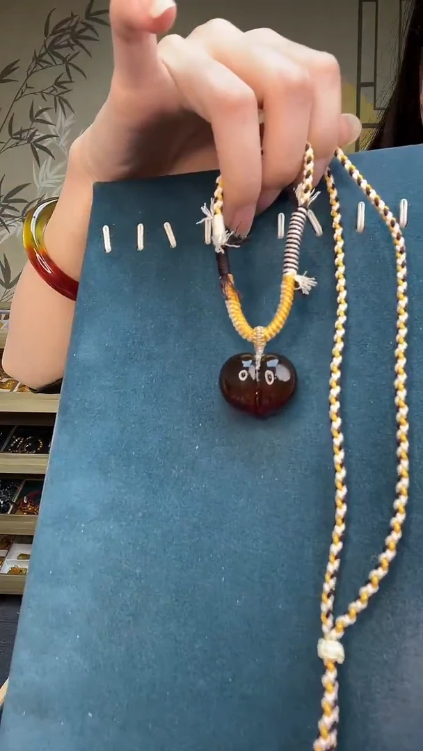 裸石琥珀未镶嵌A3192红蓝珀有瑕