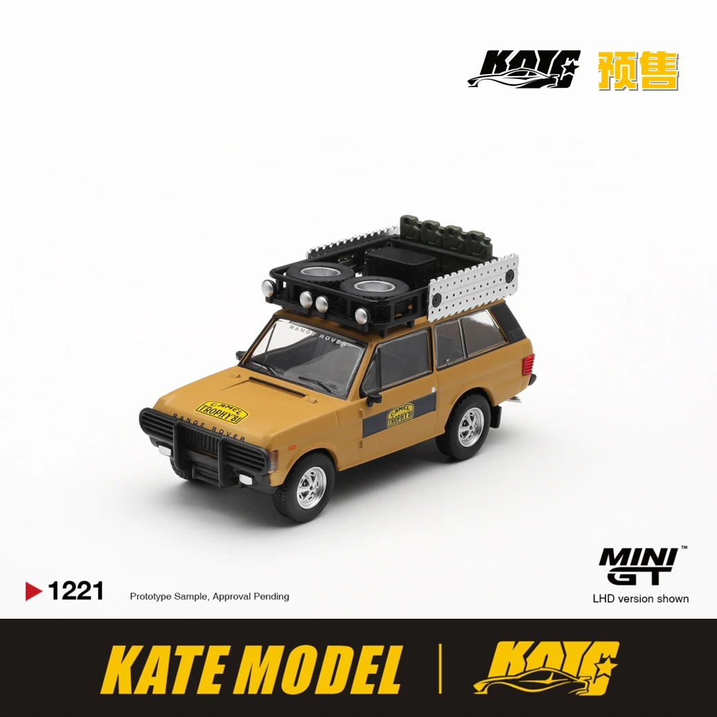 【预售】 MINIGT1221 路虎揽胜 骆驼杯拉力赛车 1:64汽车模型