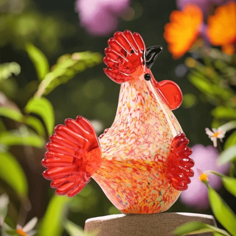 大号琉璃咕咕鸡家居大吉大利艺术摆件送礼