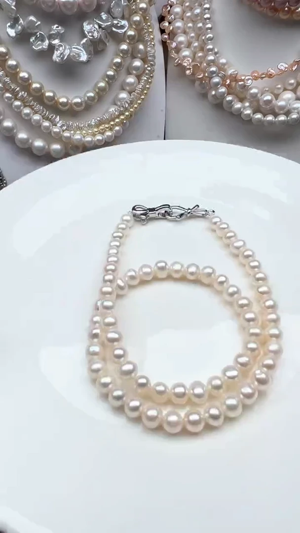 淡水珍珠未镶嵌颈饰1