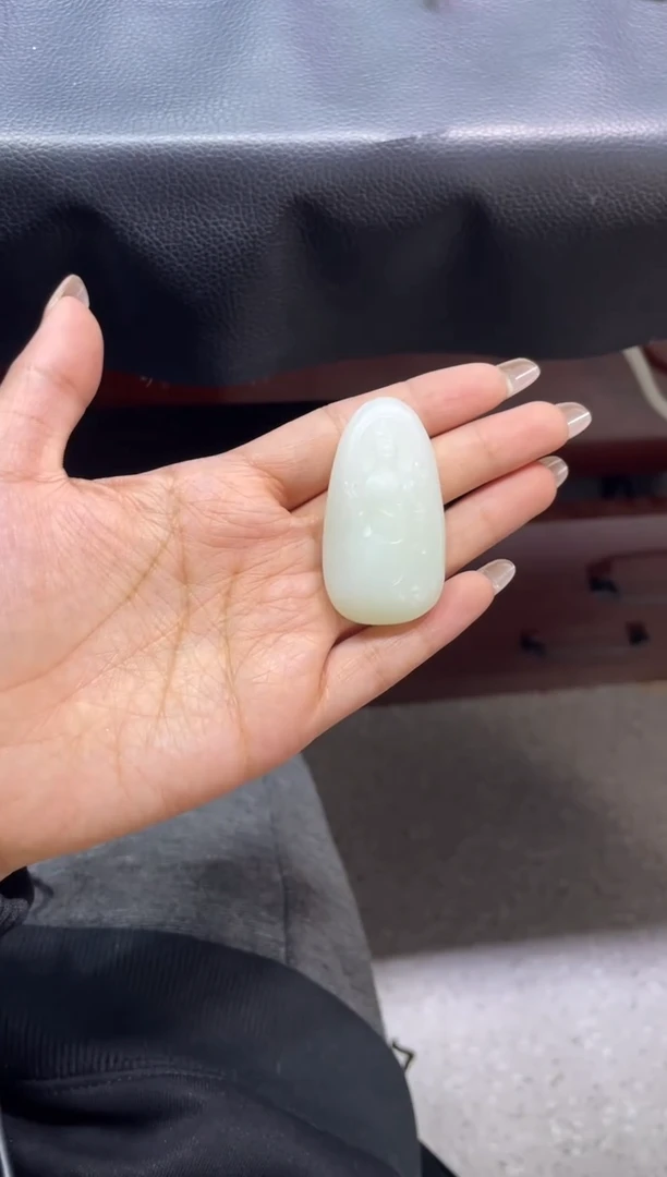 吊坠(赠链)未镶嵌和田玉天泰白玉观影拍（产地直发）