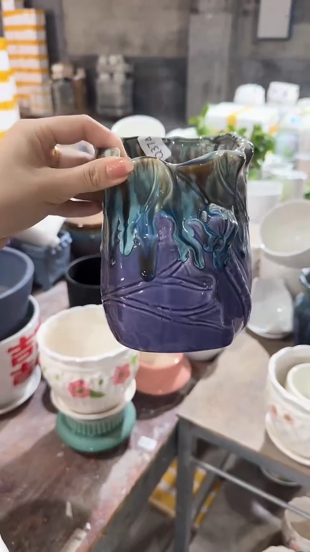 高温陶瓷花盆+E9