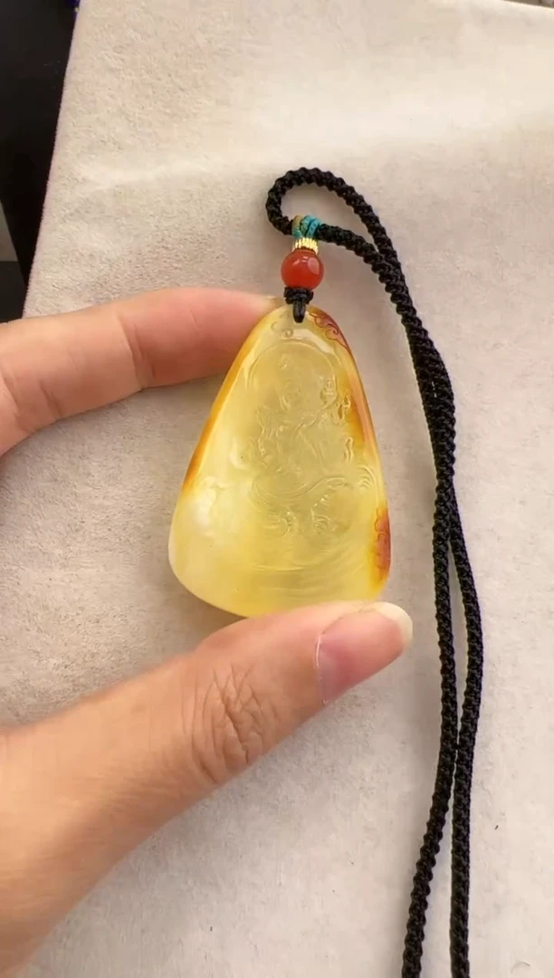 【闪购商品】琥珀裸石未镶嵌10118213-吊坠