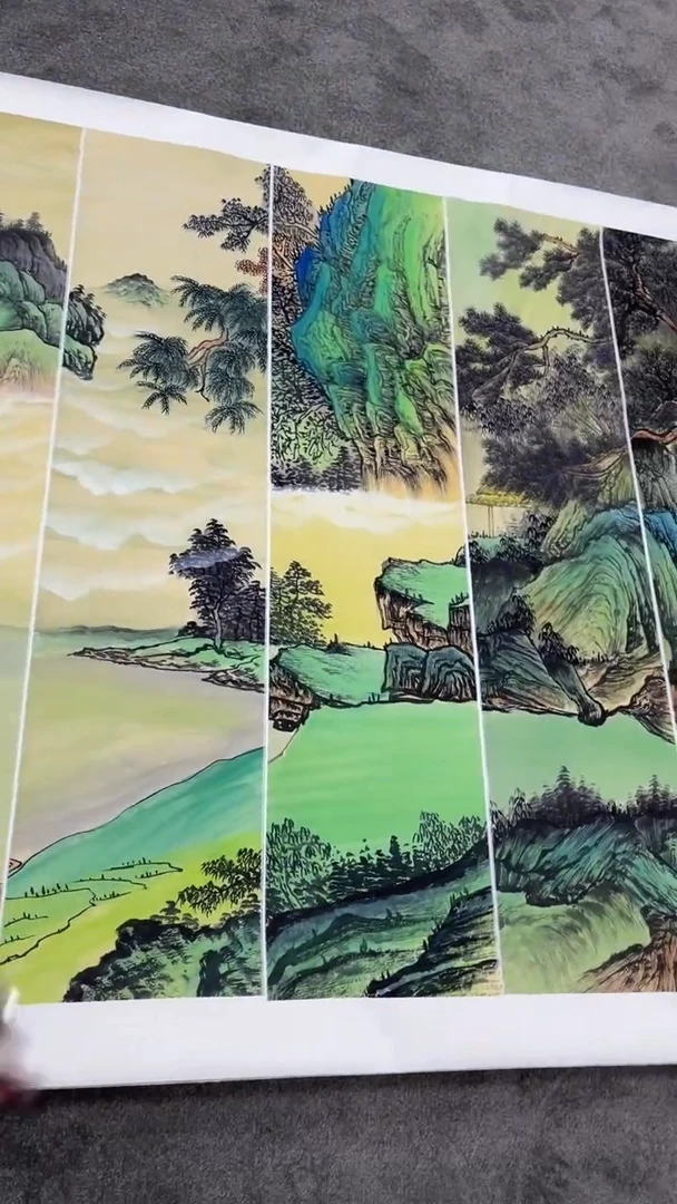 【闪购商品】书法陈占伟精品八连屏