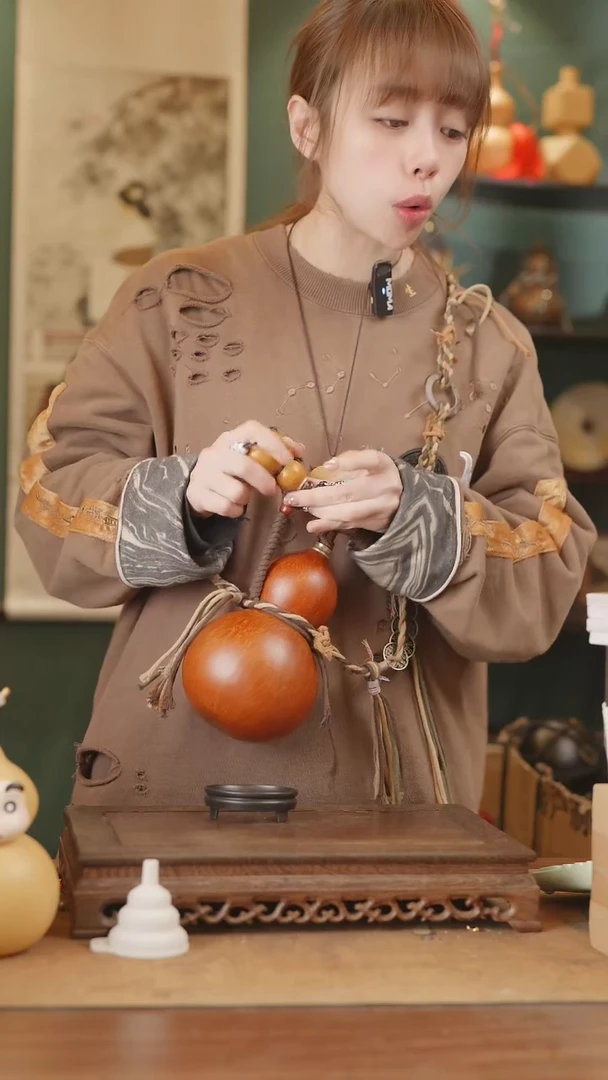 【闪购商品】251号精品天然大漆工艺防渗内胆酒葫芦~