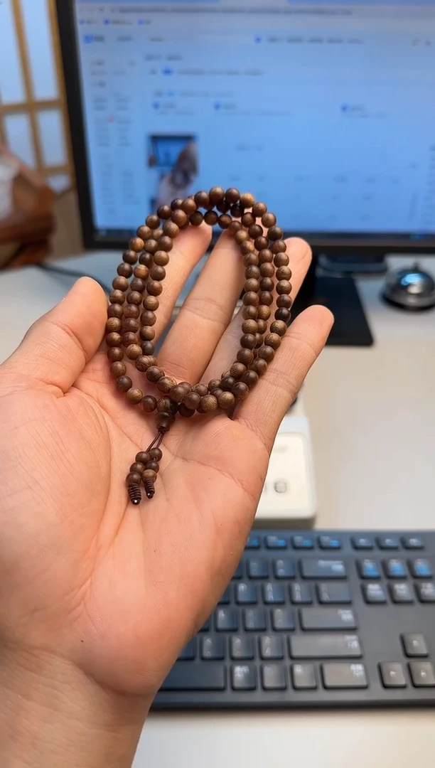 沉香手串芽庄红土沉香