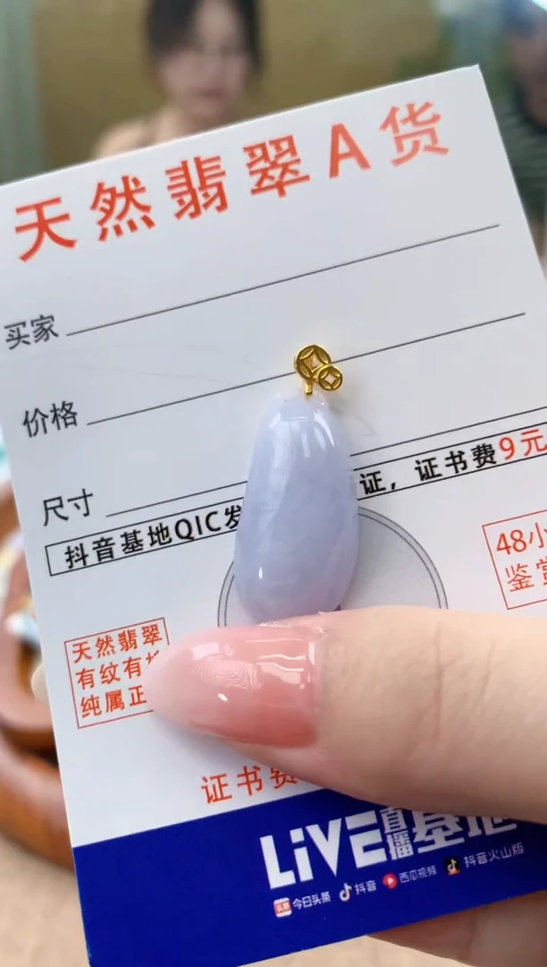 颈饰未镶嵌翡翠天然A货翡翠挂件