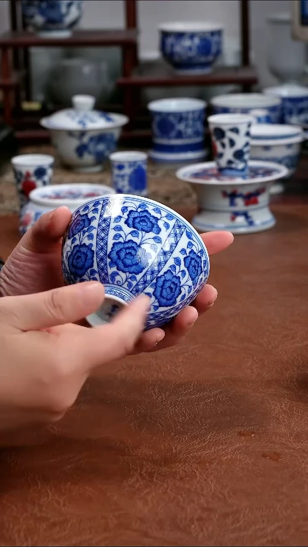 景德镇高端茶器景德镇墨奈手绘茶器