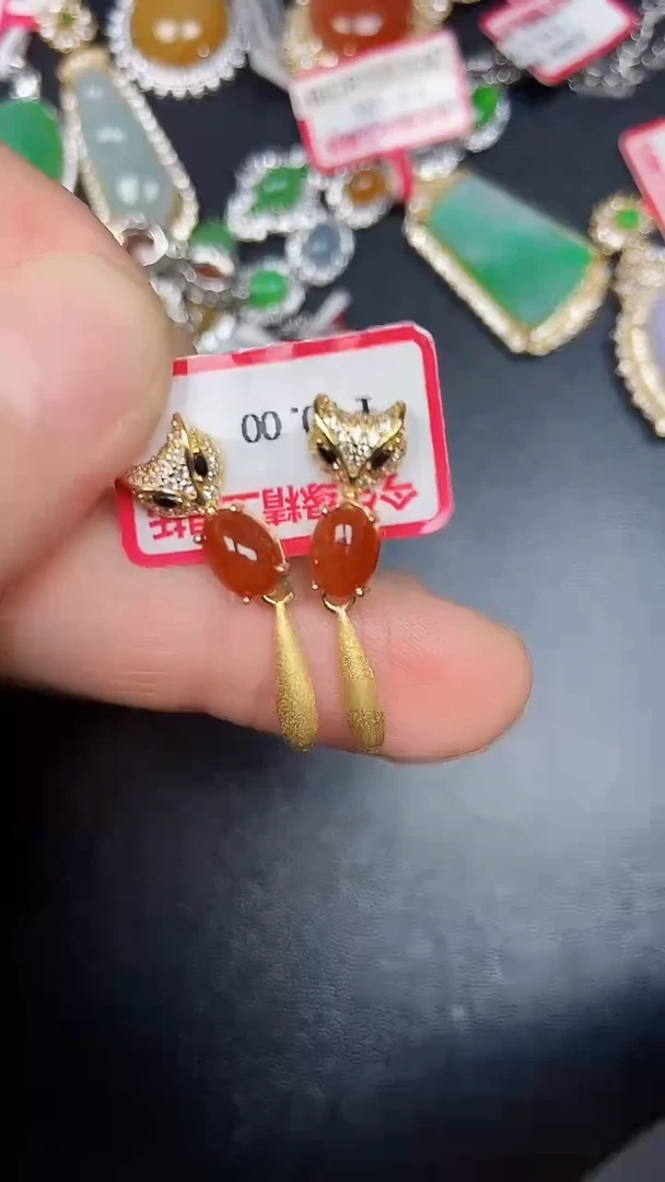 银S925镶嵌戒指翡翠1020