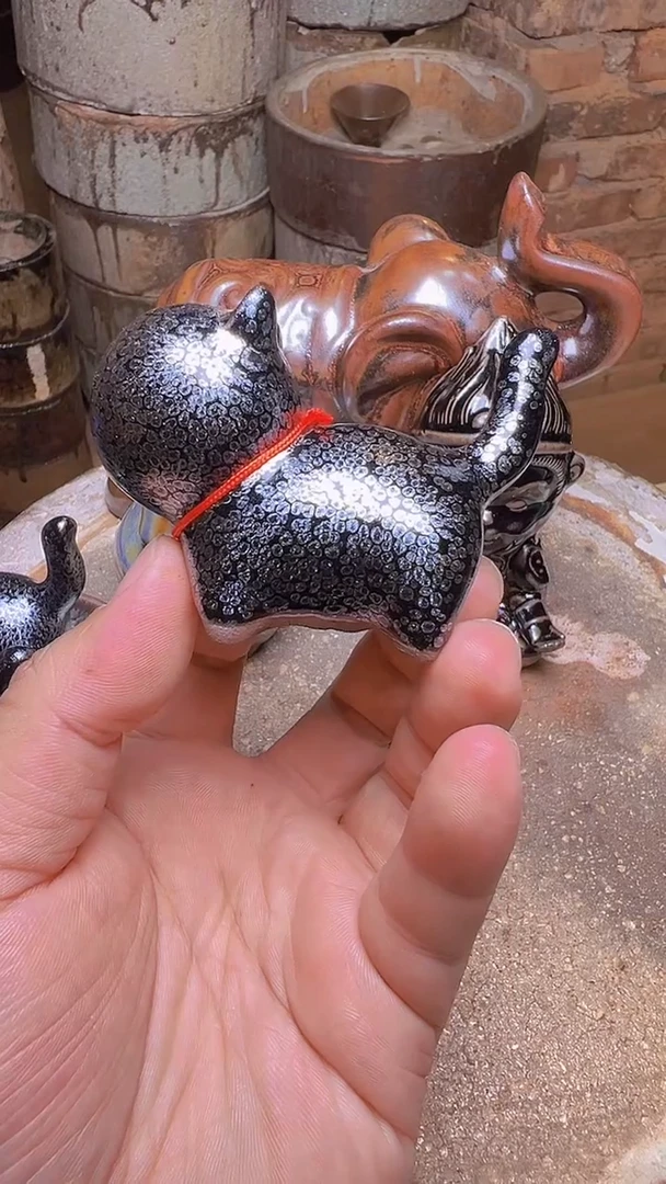 茶盏小花猫建盏茶宠
