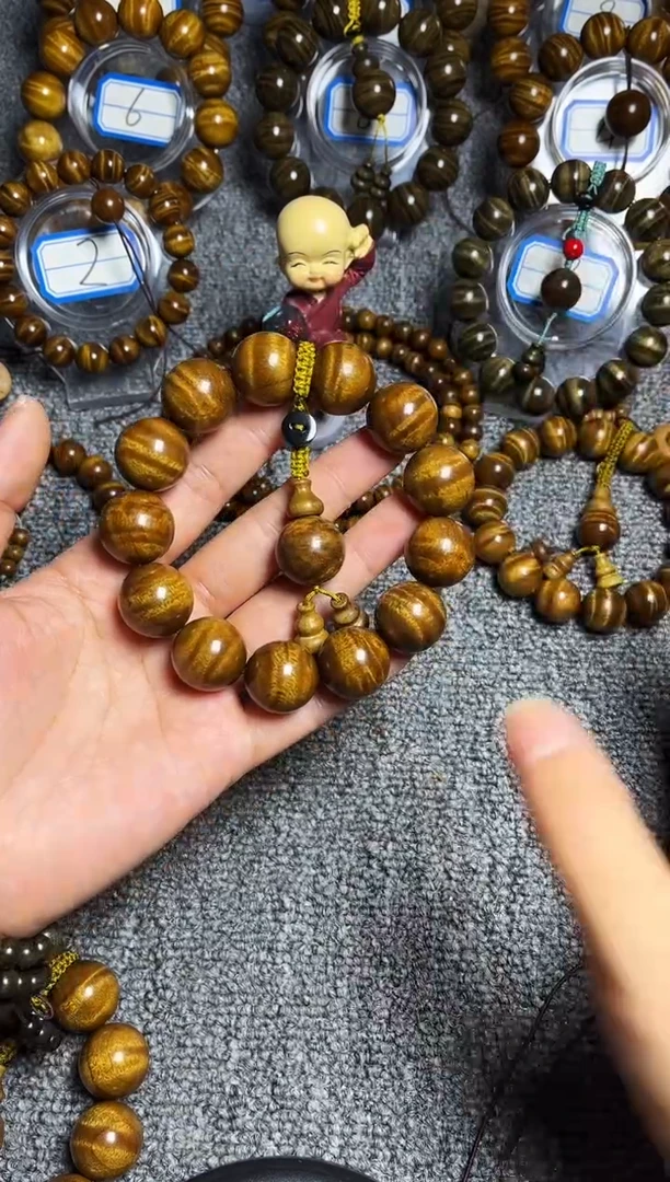 金丝楠手串/手链1.8水波纹245