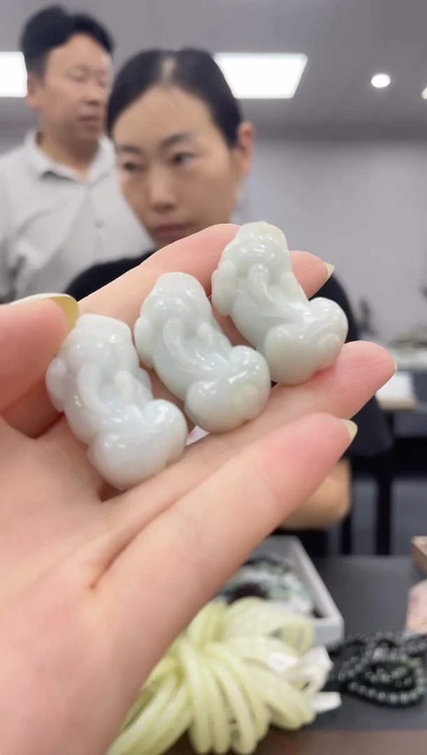 翡翠未镶嵌颈饰多样性拍一发一z霸王貔貅