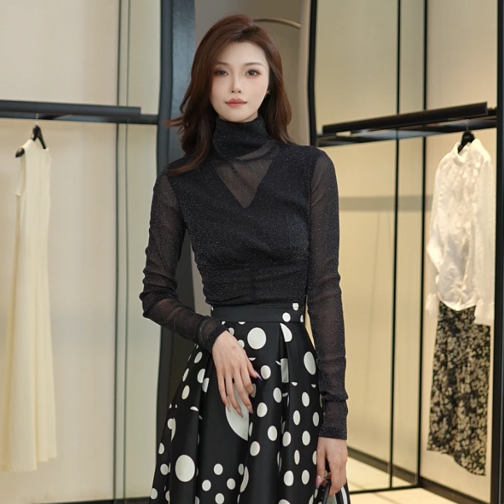 GIRDEAR/哥弟GIRDEAR/哥弟显瘦高领长袖衬衣130107