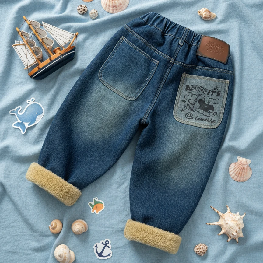 新款帅气儿童休闲裤男童春秋装牛仔裤子中小童洋气长裤百搭潮童装