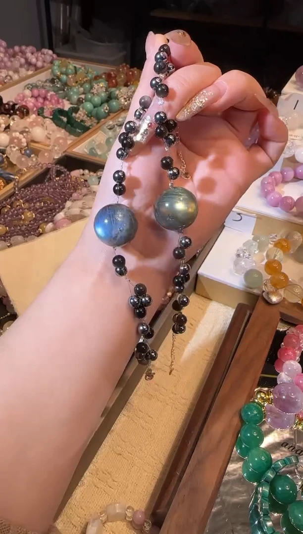 未镶嵌手链拉长石多样性发一