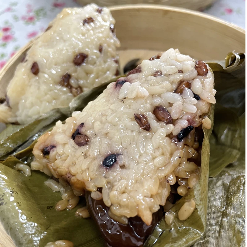 满贡黑小麦香粽1250g组合蜜枣10个八宝豆沙花生黑麦粽端午节