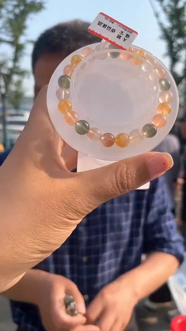 发晶手链未镶嵌天然兔毛手串多样性发一8mm