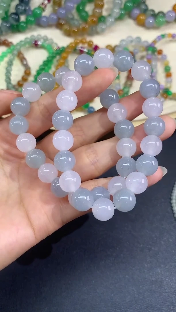 未镶嵌手串翡翠手串|4800多样性发其一