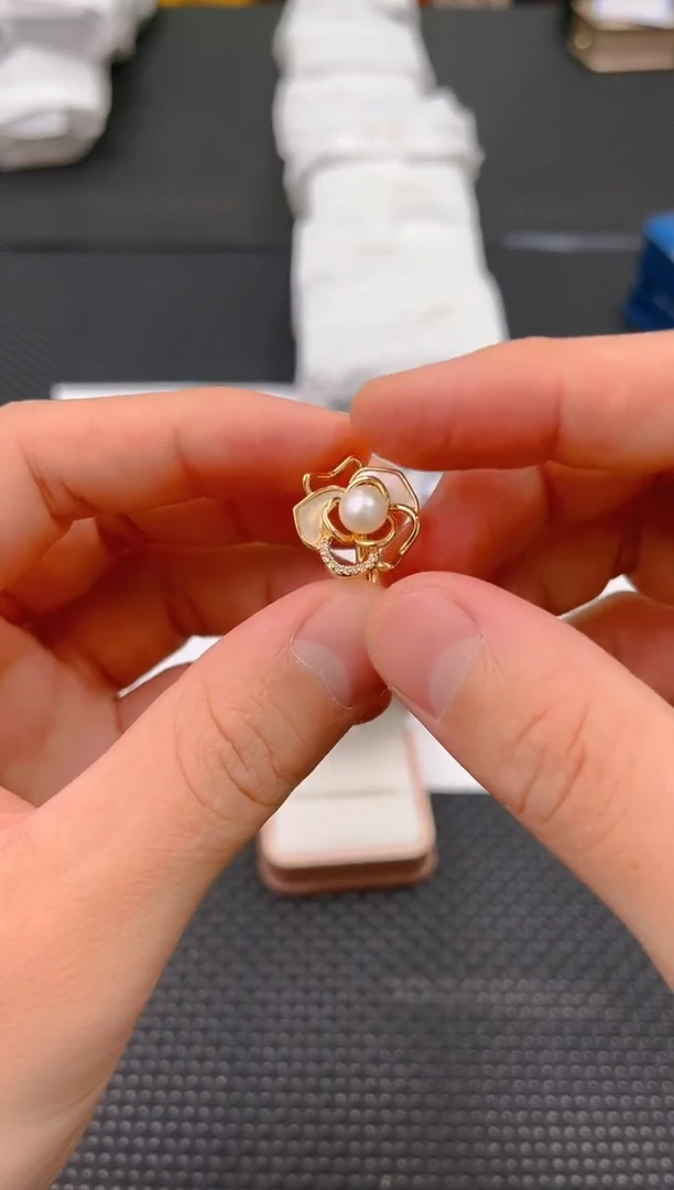 未镶嵌淡水珍珠耳饰jz1042