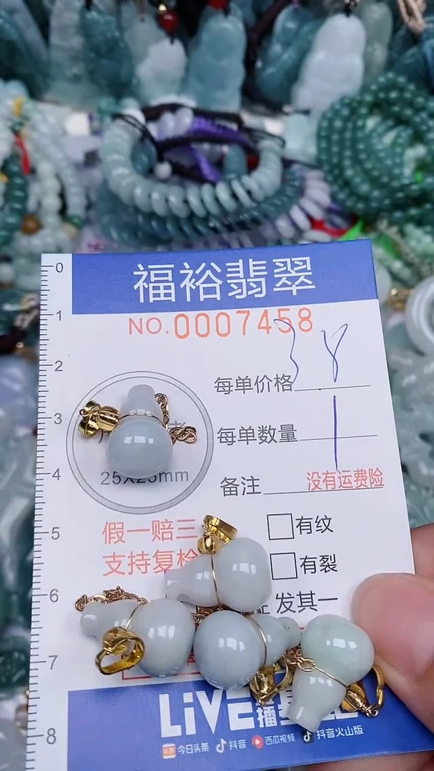 翡翠未镶嵌颈饰...0007458多样性发其一