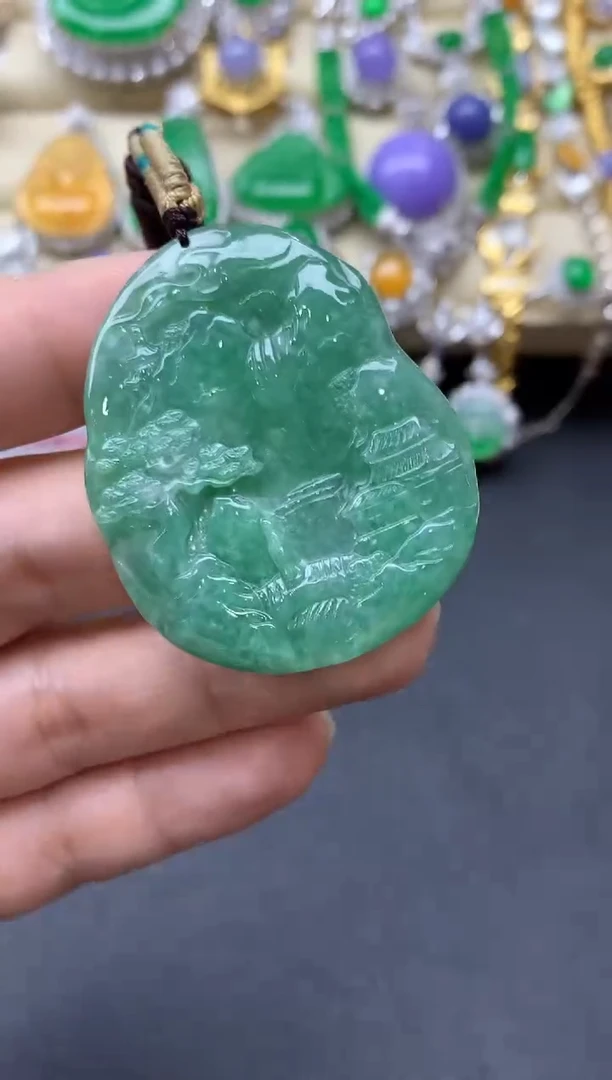 翡翠未镶嵌颈饰60-中国好珍宝