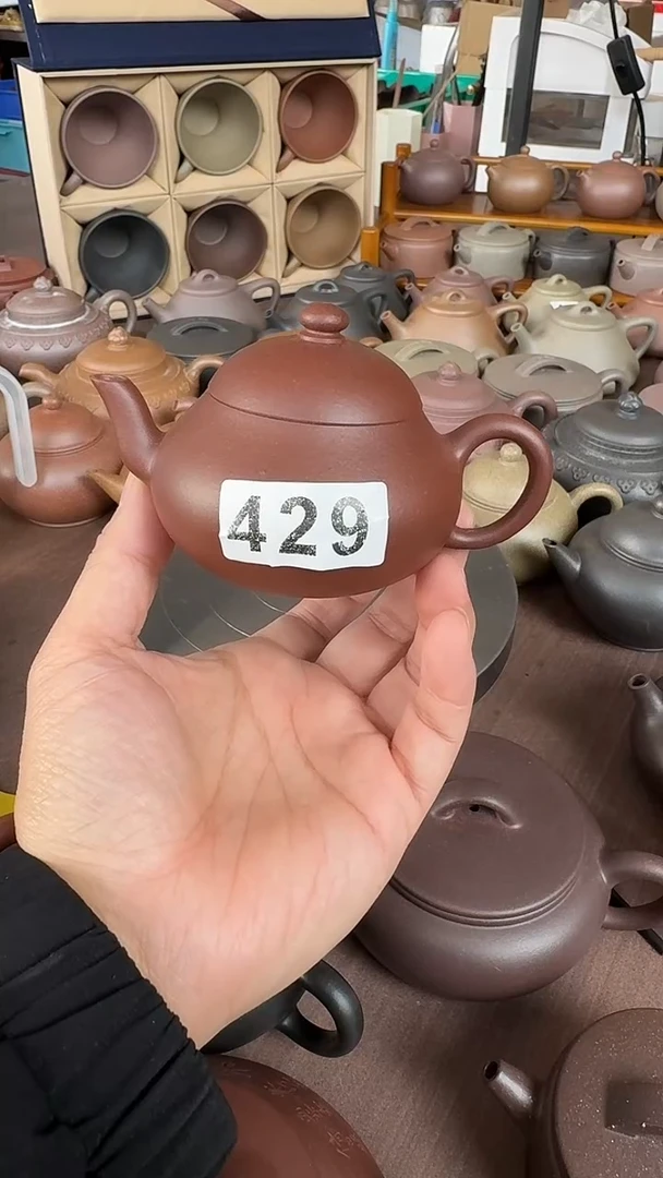 茶壶紫砂429红清水梨全品