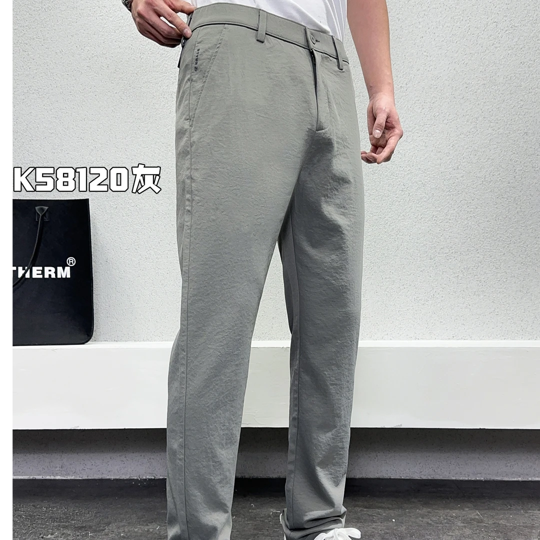 K58120灰西装裤商务正装修型男士休闲裤百搭