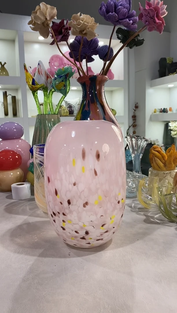 芷****町慕忆家手作琉璃花瓶微瑕大