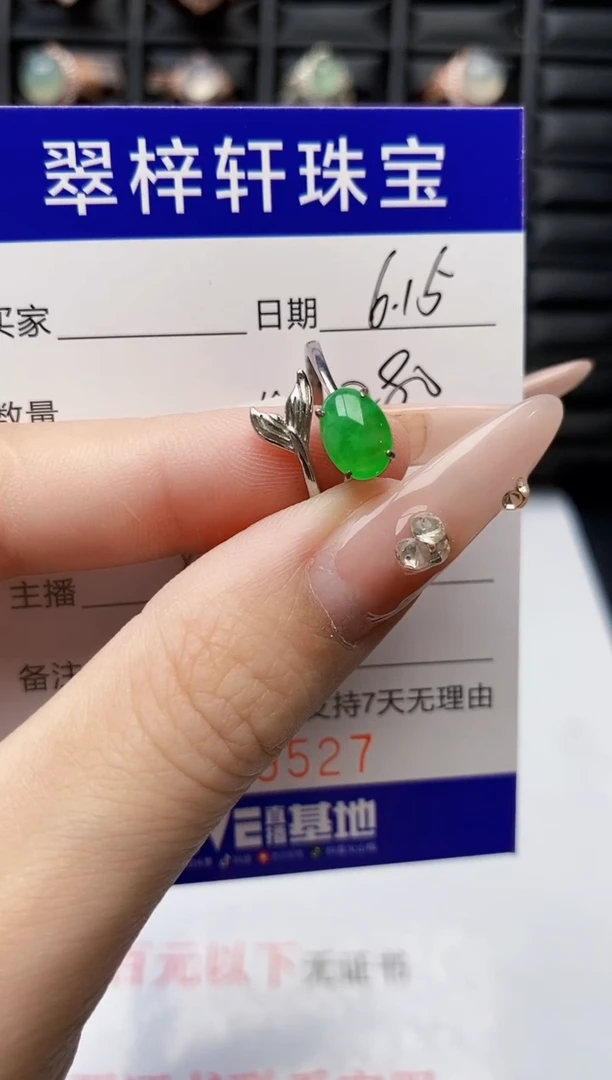 翡翠戒指未镶嵌9527